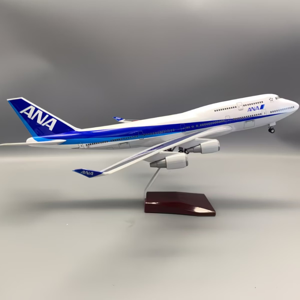 波音747航模型日航大号仿真B747全日空航空飞机模型带灯带轮日本