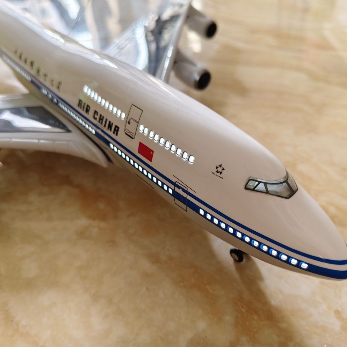jal123飞机747国际航空飞机模型仿真合金客机航模仿真摆件儿童飞