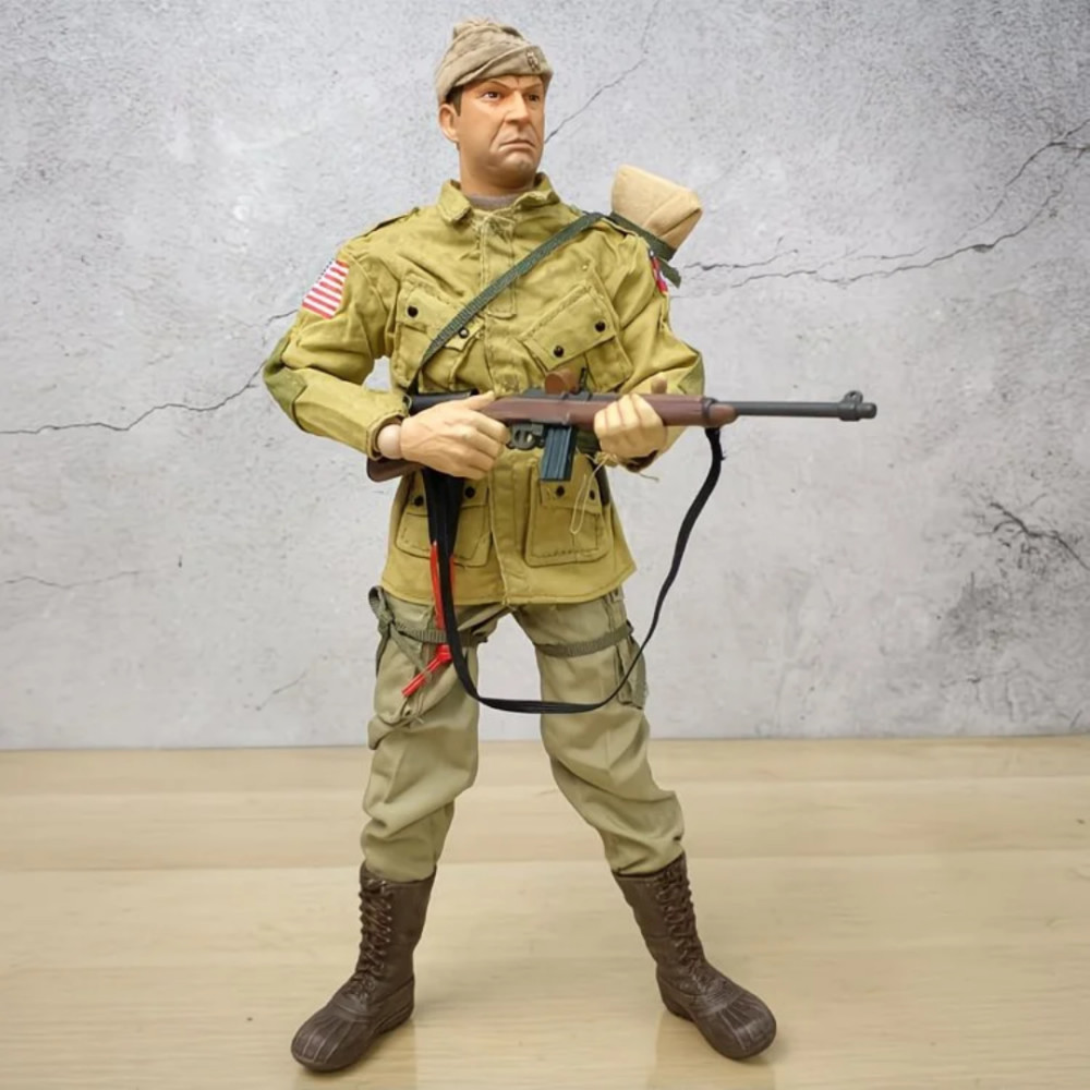 1比6二战可动兵人海军陆战队士兵人偶模型武器玩具