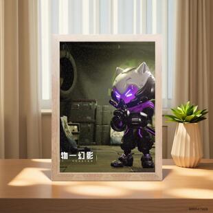 萤火突击周边拼图手办1000片木质带框益智积木摆件创意礼物送闺蜜