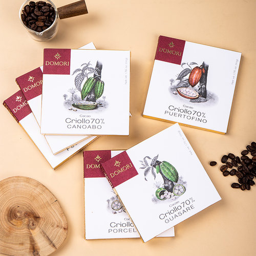 意大利进口Domori多莫瑞黑巧克力排块多产地可可纯可可脂零食礼物