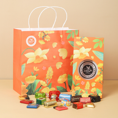 意大利进口venchi巧克力鱼子酱黑巧夹心礼袋纸盒送礼送女友闺蜜