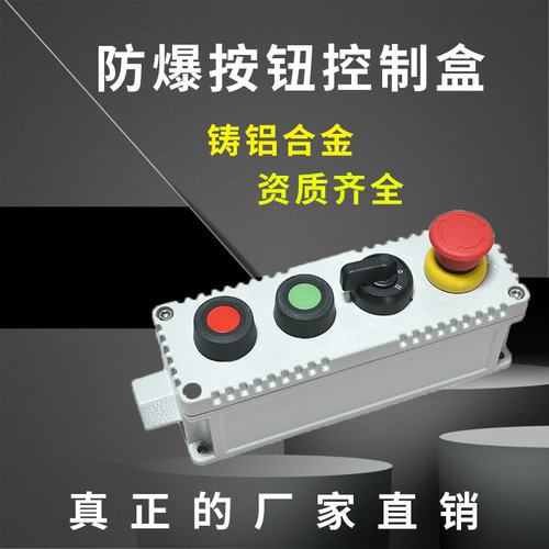 防爆急停按钮盒带指示灯LA53-4消防停止按钮自锁开关控制旋钮线盒 - 封面