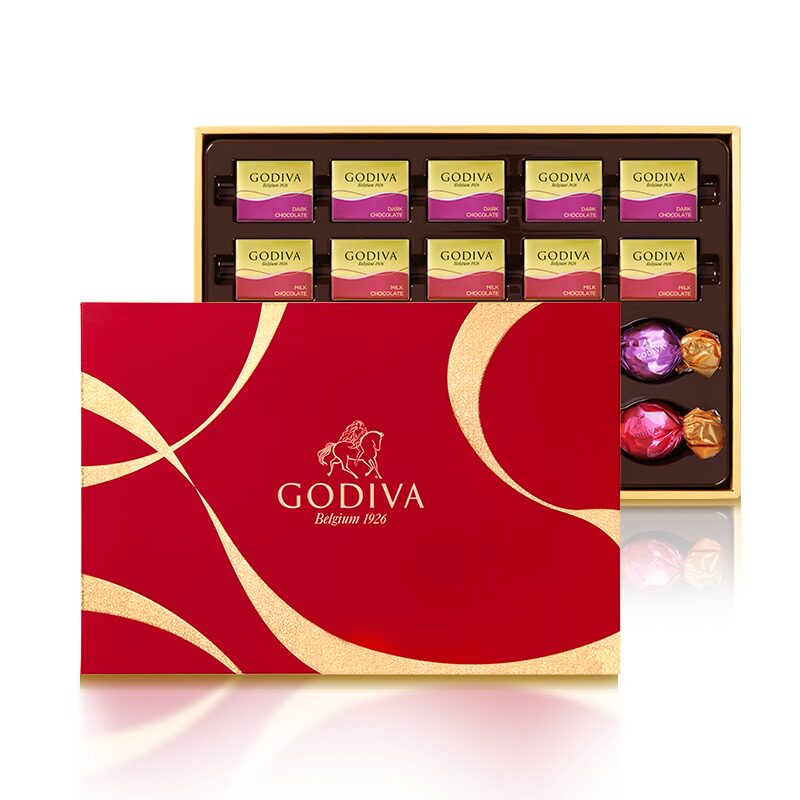 GODIVA歌帝梵松露巧克力精选礼盒装混合黑巧牛奶巧高端送礼伴手礼
