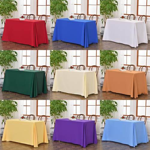 会议桌桌布定制长条桌盖布展会摆地摊蓝色长方形布艺纯色布料台布