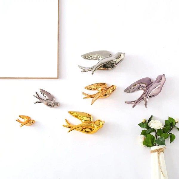 Sparrow Birds Wall Mounted Decor Nordic Wall Art for