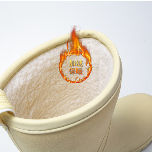 新型雨靴雪地靴女新款冬季保暖棉