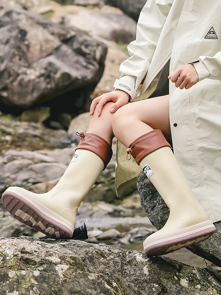 儿童雨鞋男孩女款雨靴女款时尚防水长筒靴骑士靴户外靴防滑水胶鞋