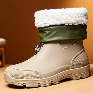 儿童雨鞋大童男青少年加绒雨靴女款户外防滑胶鞋成人运动防水筒靴