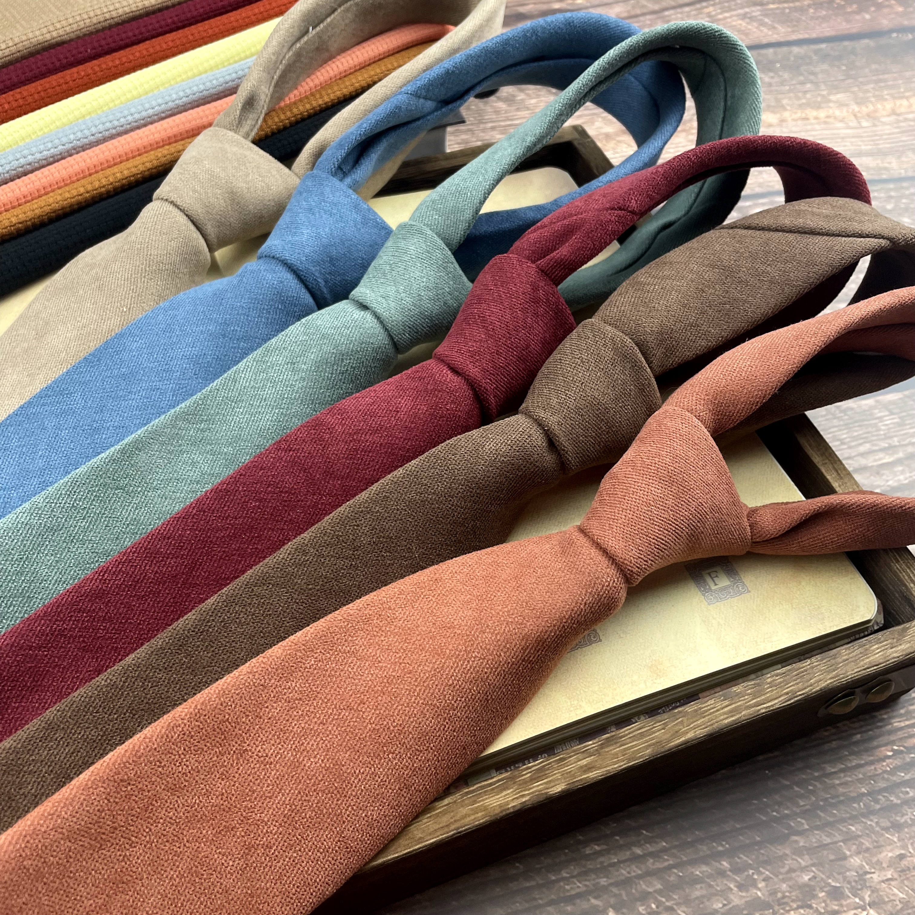 经典纯色领带男手打韩版