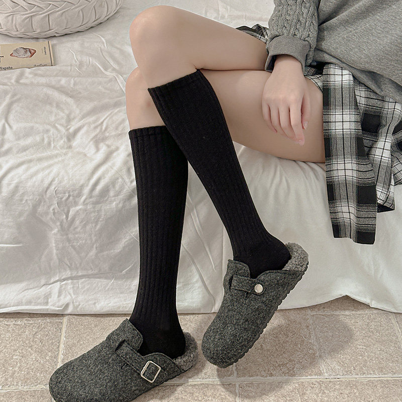 黑色小腿袜子女显瘦压力长筒袜春秋季纯棉半筒袜及膝袜配靴子长袜,女士内衣/男士内衣/家居服,长筒袜,淘宝优惠券,粉丝福利购,淘宝优惠卷