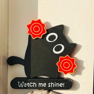 3D打印东北转手绢猫咪解压玩具神器桌面摆件磁吸冰箱贴创意礼物