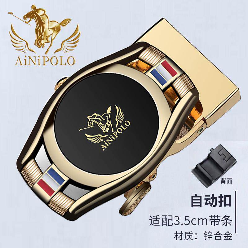 帆布锌合金自动扣扣头，适合3.4/3.5cm帆布免打孔带身