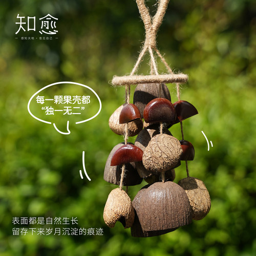 天然植物果实壳手工编织蒲扇
