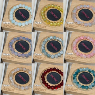 Luna Valley·素｜10mm琉璃珠素圈素串串珠手链