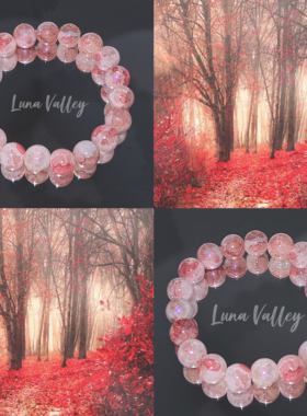 人鱼姬琉璃珠手链红色