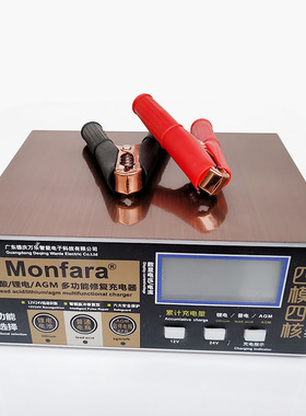 AGM汽车电瓶充电器12v24伏大功率EFB启停蓄电池智能锂电冲电mf-２
