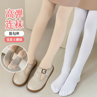 儿童舞蹈袜春秋薄款 打底裤 女童连裤 袜 跳舞专用打底袜白色丝袜夏季