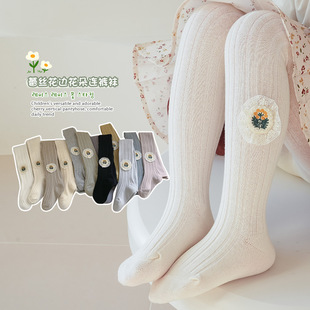 打底袜白色丝袜女宝宝连体袜子儿童打底裤 袜棉质春秋薄款 女童连裤