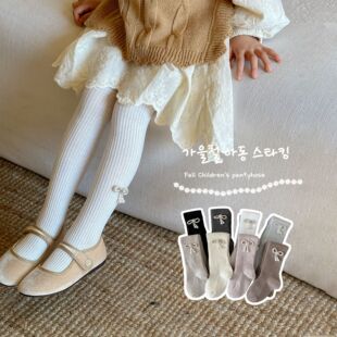 春秋中厚a类棉儿童打底袜宝宝裤 袜外穿百搭 袜儿童打底裤 严选连裤