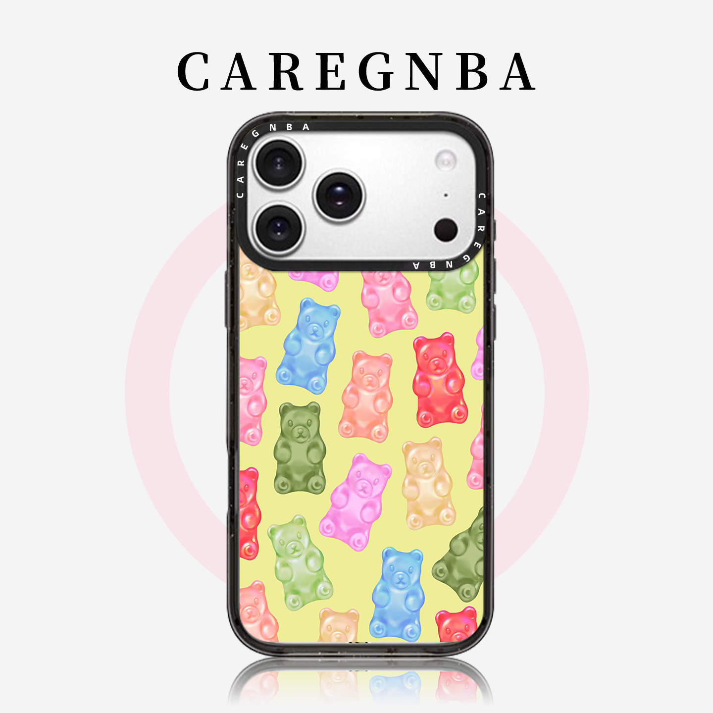 CAREGNBA联名彩色小熊软糖系列适用苹果17ProMax手机壳新款iPhone16pro高级感15plus创意14/13/12甜美少女11