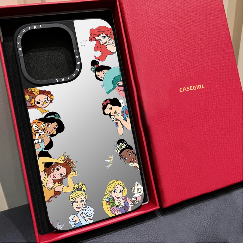 CASETi联名MagSafe磁吸迪士尼公主iPhone16ProMax手机壳适用苹果14plus新款15por潮牌12女11防摔XR硬壳