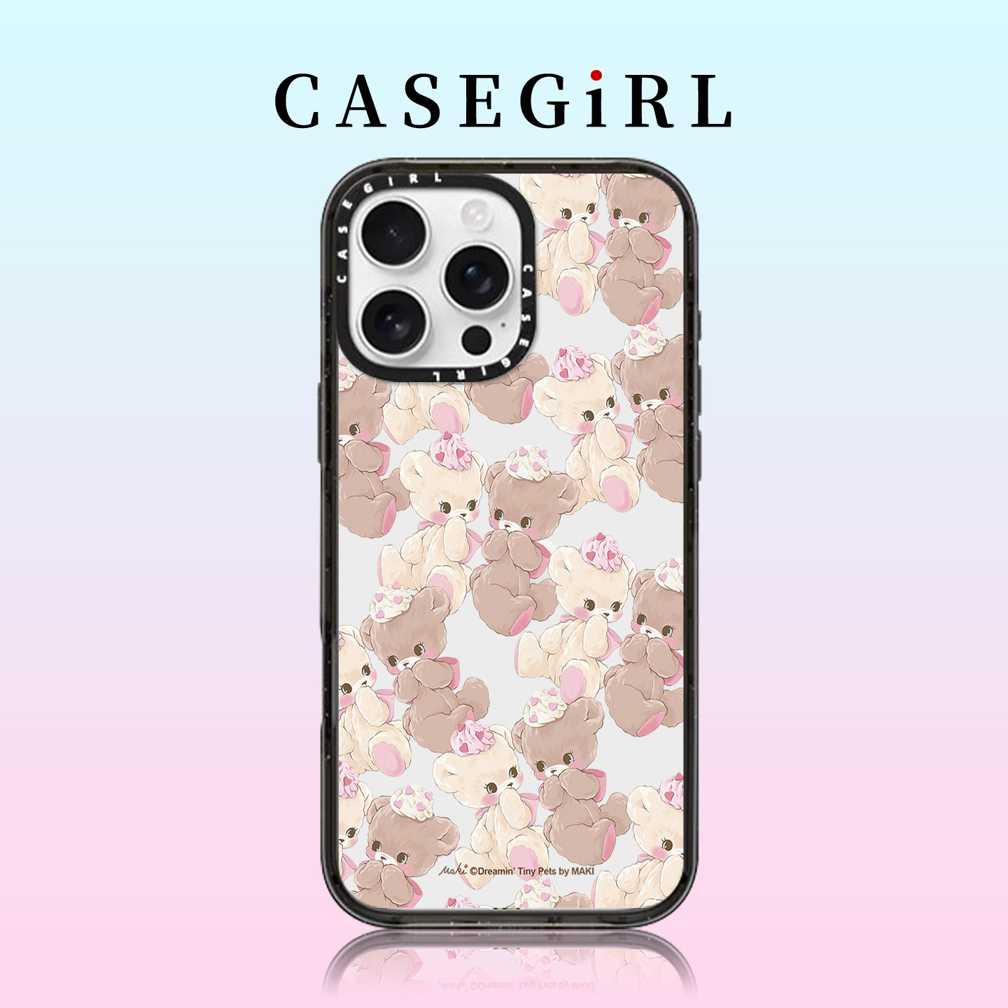 CASEGIRL联名香草可可用苹果15手机壳iPhone14ProMax新款13网红11可爱16pro女