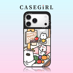 CASEGIRL西高地三分王适用苹果17ProMax手机壳新款iPhone16pro亚克力15plus14全包ai键13防摔12超好看11创意x