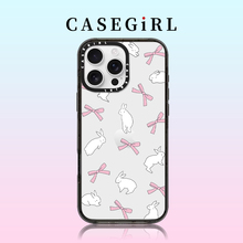 CASEGIRL联名MagSafe磁吸赵露思同款可爱丝带兔子iPhone15ProMax手机壳适用苹果16pro网红14明星12女11防摔13
