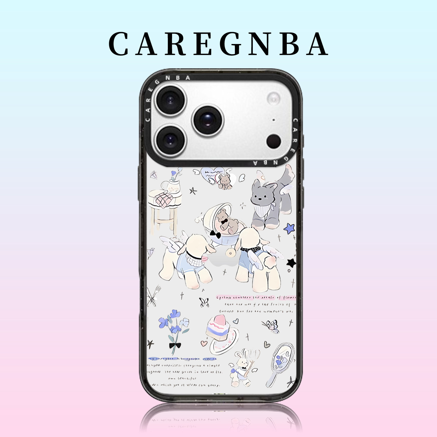 CAREGNBA日韩ins系小羊适用iPhone17ProMax手机壳苹果16plus磁吸15pro透明13全包ai键12防摔11高级感14可爱女