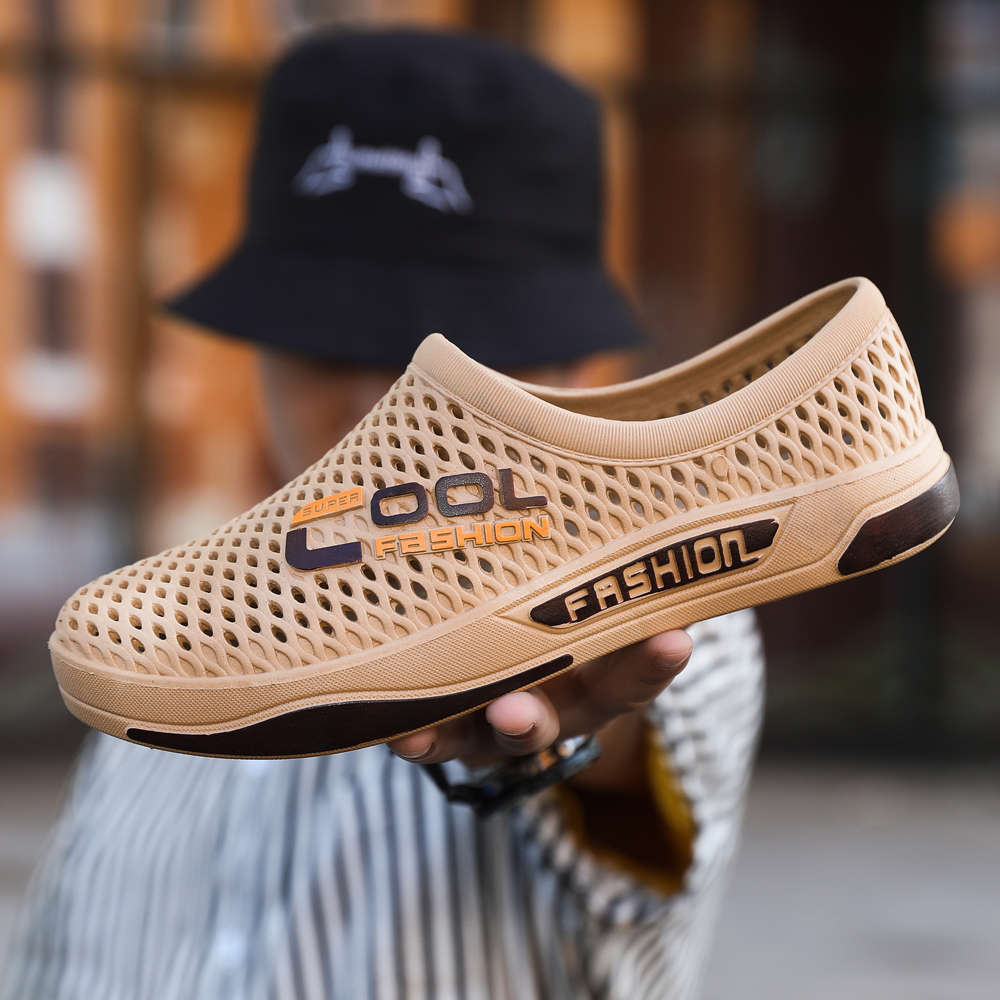 洞洞鞋男款夏季防滑外穿沙滩拖鞋