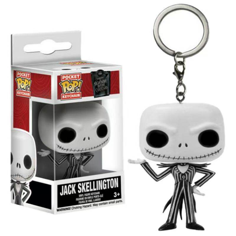 销量爆款 圣诞夜惊魂周边手办  骷髅杰克q版玩具钥匙扣挂件