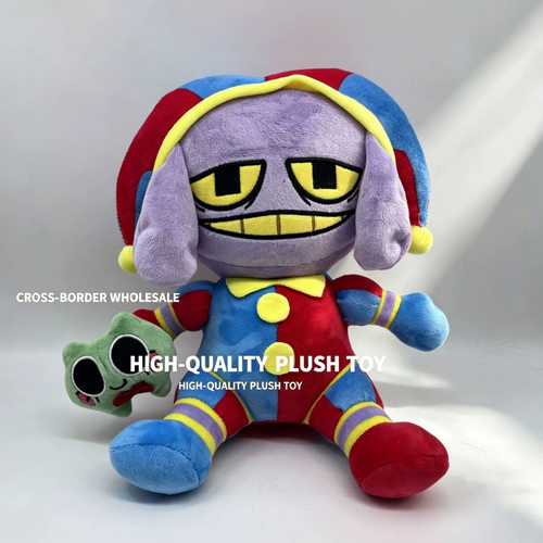 跨境新品 Pomni-Suit Jax Plush数字神奇马戏团毛绒公仔玩偶玩具