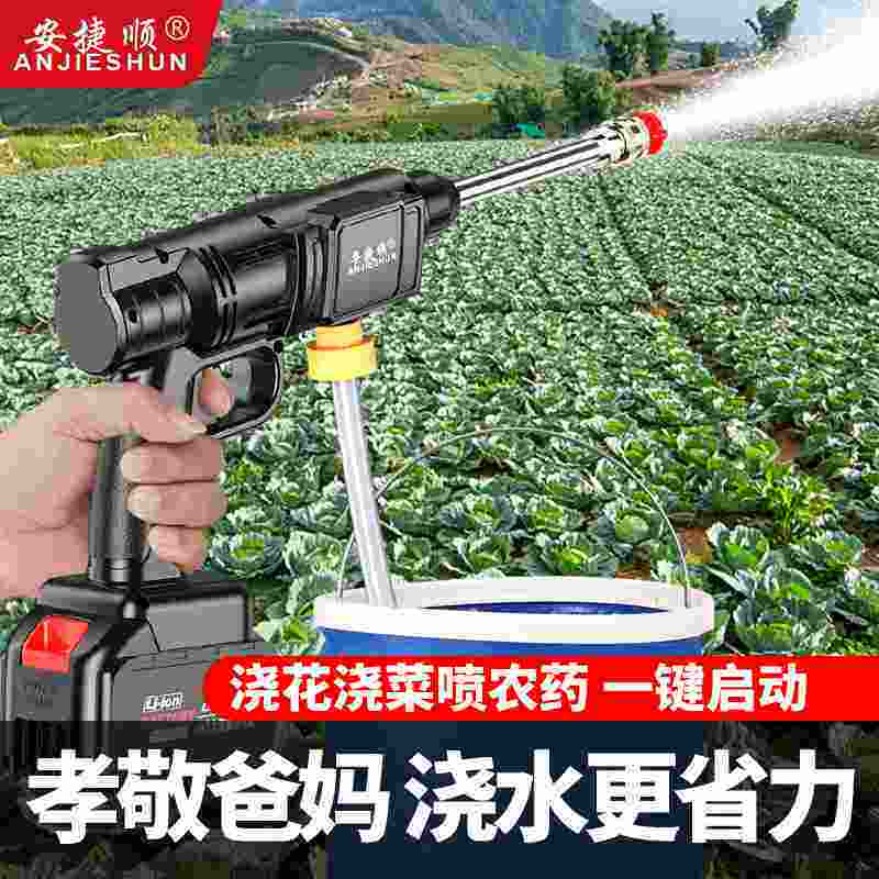 打农药喷水雾器电动喷雾器锂电清洁洗车机浇菜打药机无线高压水泵