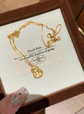 新中式碎冰冰葫芦项链女款2025新爆款吊坠轻奢小众高级感颈链配饰