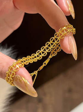 蕾丝手链女2025新款叠戴复古轻奢