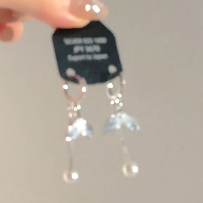 s925纯银针渐变鱼尾仿珍珠耳环女超仙蓝色流苏耳扣精致高级感耳饰,饰品/流行首饰/时尚饰品新,耳环,淘宝优惠券,粉丝福利购,淘宝优惠卷