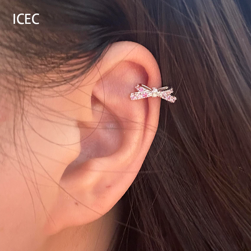 S925纯银立体锆石渐变蝴蝶结耳骨夹高级感轻奢精致百搭时尚耳钉女,饰品/流行首饰/时尚饰品新,耳夹,淘宝优惠券,粉丝福利购,淘宝优惠卷