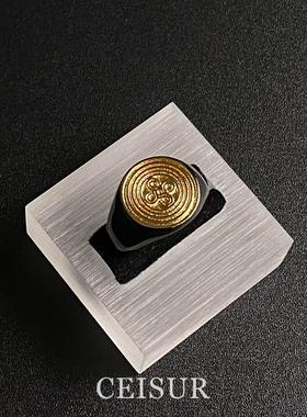 vintage中古年轮戒指轻奢高级感