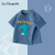 [100% Cotton]Lollipop Dinosaur Blue