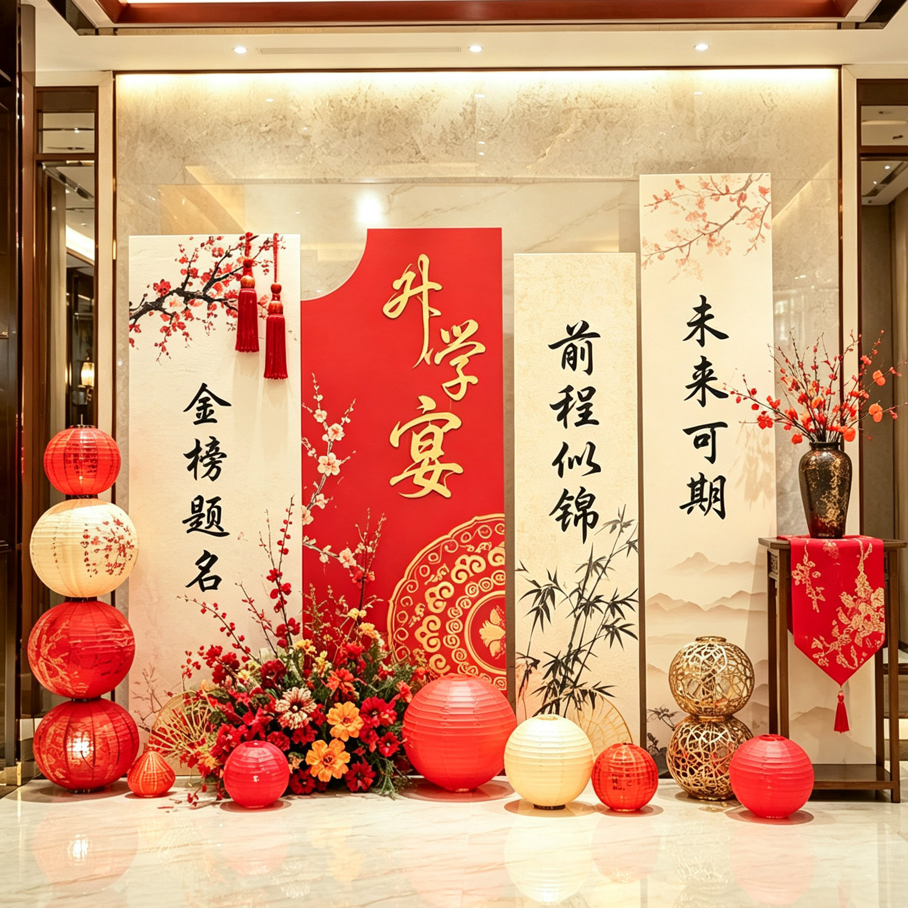 升学宴布置装饰氛围KT板