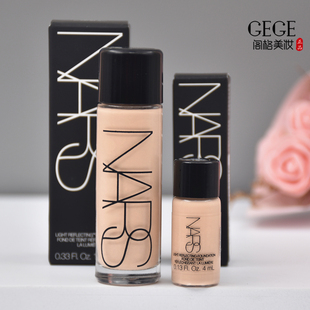 NARS纳斯超方瓶流光美肌粉底液小样4ml 抗暗沉养肤持久水润试用装
