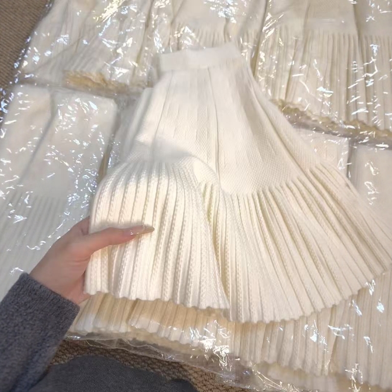 浪漫定格~秋季miu系针织半身裙