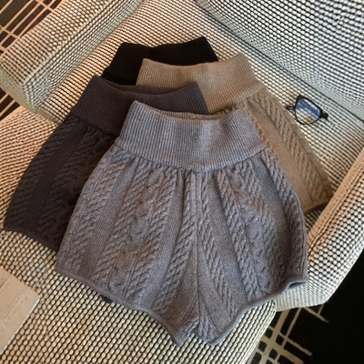 美式辣妹低腰包臀针织短裤女