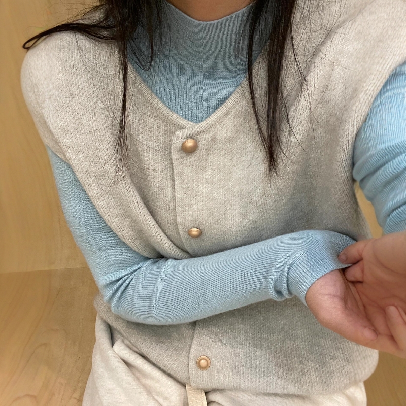 慵懒风舒适简约上衣叠穿两件套