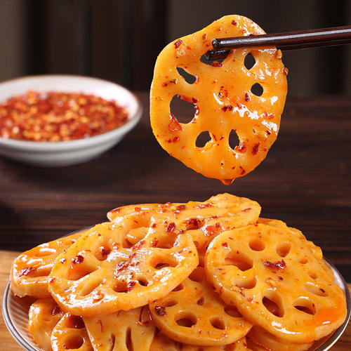 黑鸭味脆藕片卤味零食休闲小吃