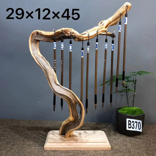 毛笔架笔挂笔架毛笔挂实木毛笔架子挂架摆件书法文房四宝支架挂笔