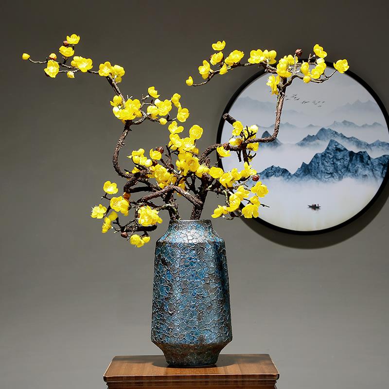 景德镇陶瓷花瓶创意摆设客厅家居现代简约书房餐桌干花装饰品摆件