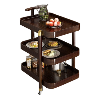 可移动边几置物架客厅沙发角几棋牌室茶几小推车多层茶杯架茶水架
