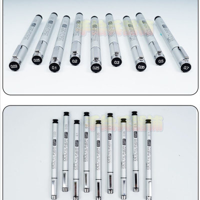 Copic Multiliner SP防水针管笔/铝管/可换笔头墨水囊/含细型号